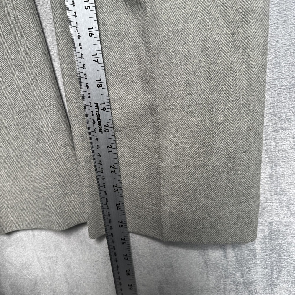 Lauren Ralph Lauren Pants Womens Petite 2P Gray Tweed Herringbone Lined Workwear - Picture 4 of 7